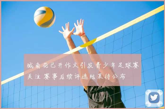 城南花已开作文引发青少年足球赛关注 赛事后续评选结果待公布